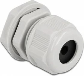 DeLOCK Kabelverschraubung PG13.5 für Rundkabel, grau, 2 Stück