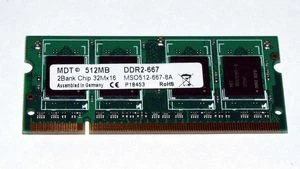 MDT SO-DIMM 512MB, DDR2-667, CL4
