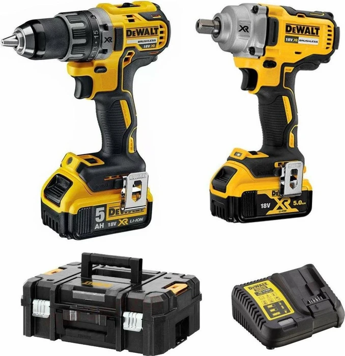DeWalt DCK2077P2T Kombopack Akku-Maschinenset inkl. Koffer + 2 Akkus 5.0Ah