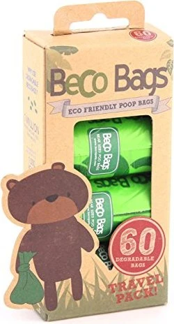 Beco Poop Bags Hundekotbeutel, super strong, kompostierbar, unscented, 60 Stück