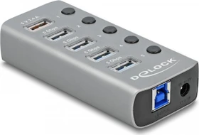 DeLOCK USB-Hub, 5x USB-A 3.0, USB-B 3.0 [Buchse] (63262)