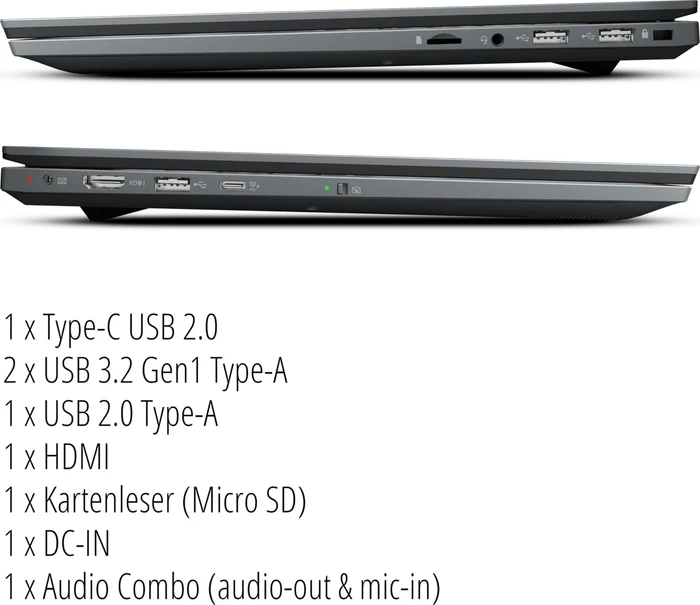 Medion E15433, Core i7-1255U, 16GB RAM, 1TB SSD, DE