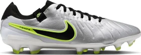 Nike Tiempo Legend 10 Pro FG metallic silver/volt/black