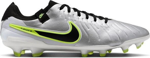 Nike Tiempo Legend 10 Pro FG metallic silver/volt/black