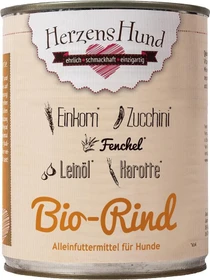 Herzens Hund Bio Rind mit Bio Gemüse, 4.80kg (6x 800g)