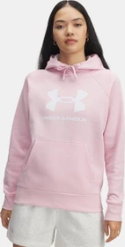 Under Armour Rival Fleece Logo Hoodie prime pink/white (Damen)