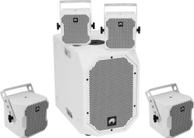 Omnitronic BOB-10A + 4x BOB-4 weiß