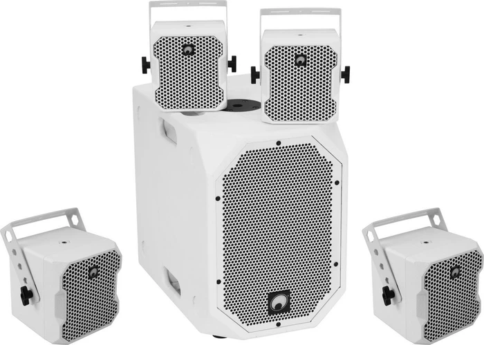 Omnitronic BOB-10A + 4x BOB-4 weiß