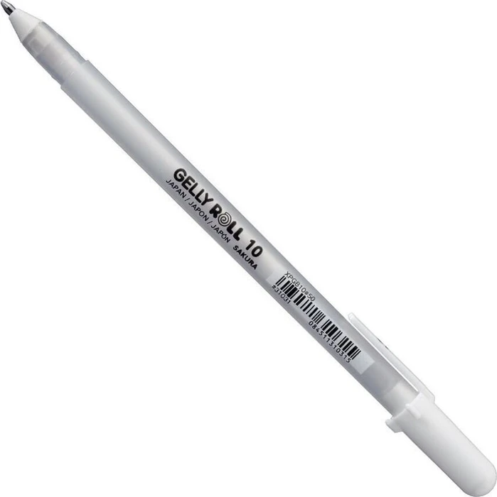 Sakura Gelly Roll 10 B Gelroller (Mine) weiß/transparent