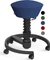 Aeris Swopper Air New Edition Bürohocker mit Rollen, Feder Standard, Gestell Alu schwarz, Bezug Mesh-Gewebe blau Vorschaubild