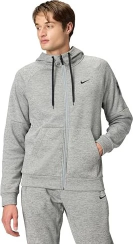 Nike Therma-FIT Fitness Sweatshirt dark grey heather/particle grey/black (Herren)