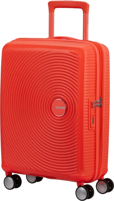 American Tourister Soundbox Spinner erweiterbar S neon orange