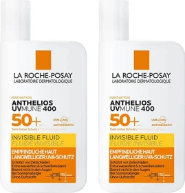 La Roche-Posay Anthelios UVMune 400 Invisible Fluid LSF50+, 100ml (2x 50ml)