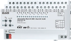 Jung KNX Jalousieaktor 8-fach 230V/4-fach 48V, 8TE REG, Schaltaktor (2508 REG HE)