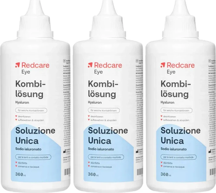 Redcare Eye Hyaluron Kombilösung All-in-one-Lösung, 1.08l (3x 360ml)
