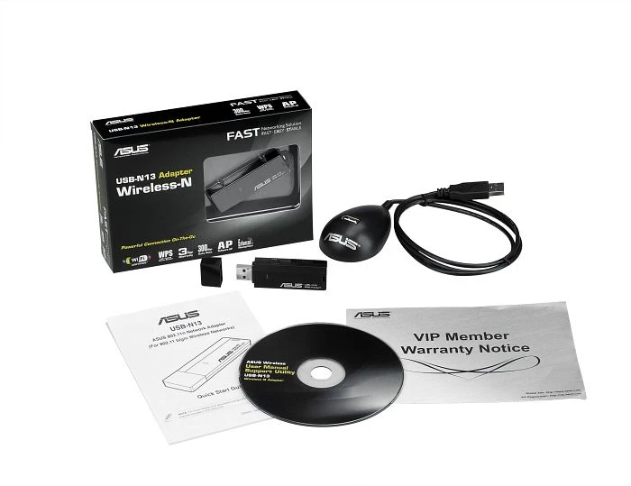 ASUS USB-N13 B1, 2.4GHz WLAN, USB-A 2.0 [Stecker]