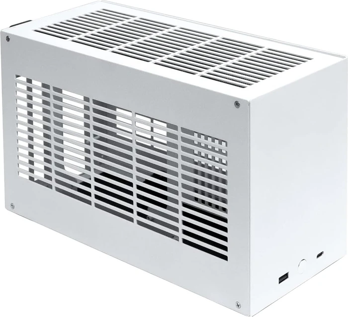SGPC K49 Steel, silber/orange, Mini-ITX