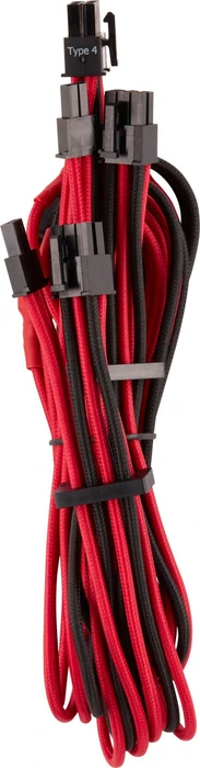 Corsair PSU Cable Kit Type 4 - Pro Kit - Gen4, schwarz/rot