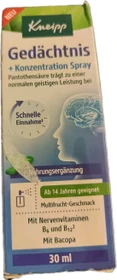 Kneipp Gedächtnis + Konzentration Spray, 30ml