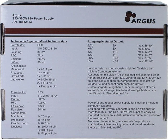Inter-Tech Argus SFX-300W 300W, SFX