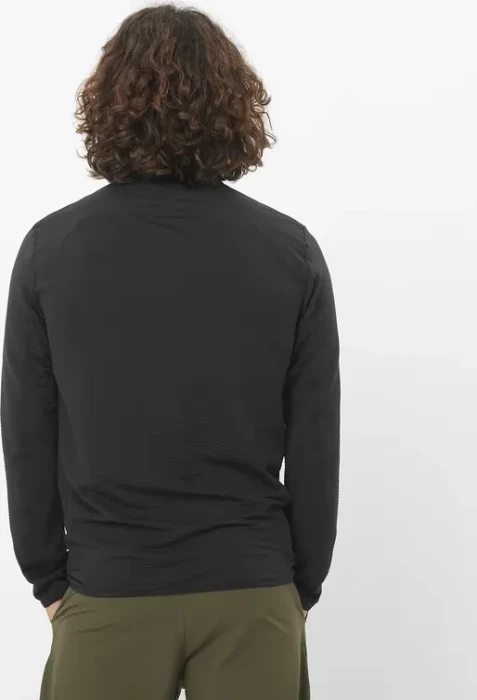 Salomon Essential Lightwarm Hybrid Funktionsjacke deep black (Herren)