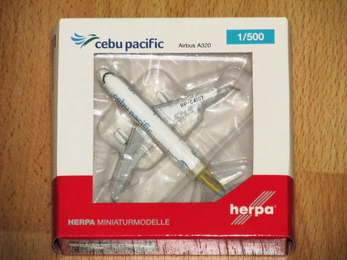 Herpa Cebu Pacific Air Airbus A320 new 2016 colors