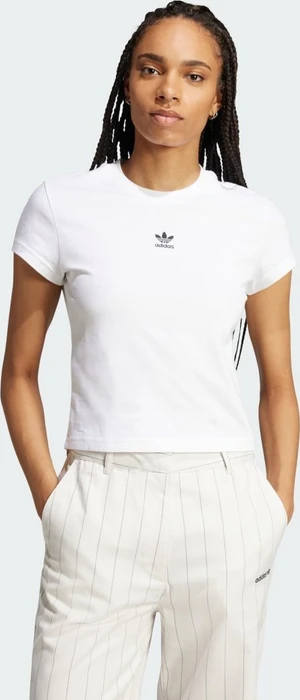 adidas Essentials Slim T-Shirt kurzarm weiß (Damen)