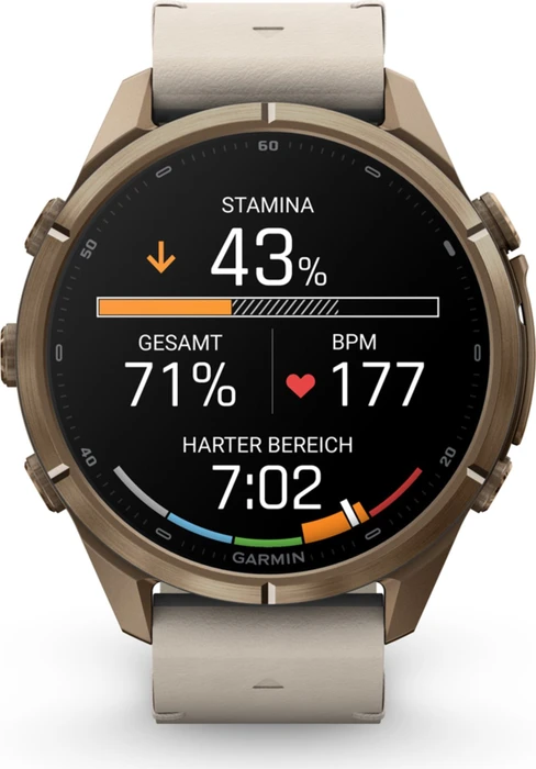 Garmin Fenix 9 Pro inReach 43mm autumn gold titanium/bone leather