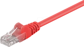 goobay Patchkabel, Cat5e, U/UTP, RJ-45/RJ-45, 20m, rot