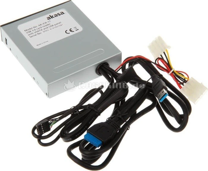 Akasa Internal Multi-Slot-Cardreader, USB 3.0 19-Pin Stecksockel [Stecker]