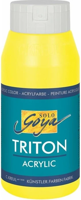 Kreul Solo Goya Triton Acrylic Acrylfarbe, zitron, 750ml