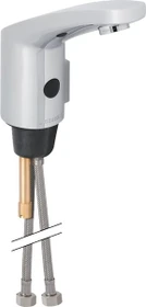 Geberit Typ 185 Waschtischarmatur mit Batteriebetrieb mit Mischer und Griff hochglanz-verchromt