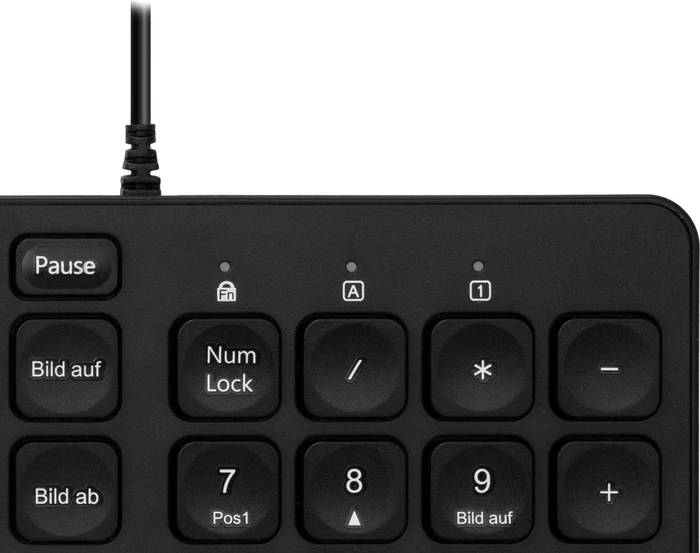 BlueBuilt Kabelgebundene Tastatur, schwarz, USB, DE