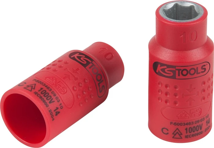 KS Tools Außensechskant Steckschlüssel isoliert 3/8", 6x48mm