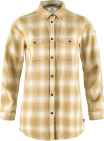 Fjällräven Övik Twill Hemd langarm chalk white/dune beige (Damen)