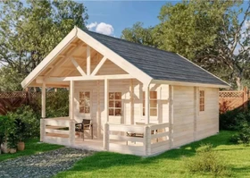 Alpholz Gartenhaus Lillehammer 334x746cm natur