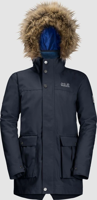 Jack Wolfskin Boys Elk Island 3in1 Funktionsmantel night blue (Junior)