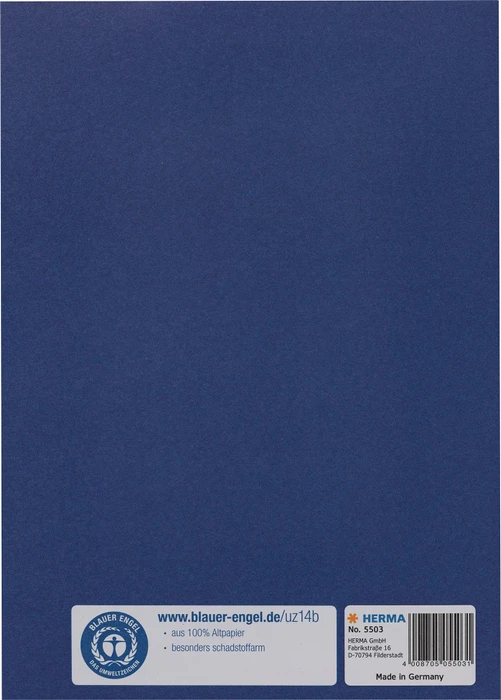 Herma Heftschoner Papier, A5, dunkelblau, 10er-Pack