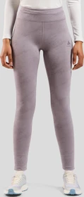 Odlo Zeroweight Reflect Print Tights Laufhose lang gray ridge (Damen)