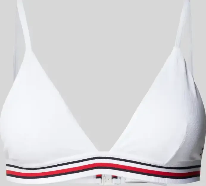 Tommy Hilfiger Global Stripe Triangel Bikini-Oberteil classic white (Damen)