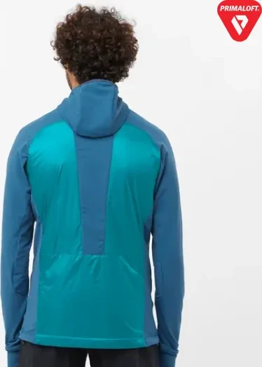 Salomon Elixir Hybrid Hooded Funktionsjacke deep dive/tahitain tide (Herren)