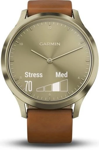 Garmin vivomove HR Premium Aktivitäts-Tracker gold/braun