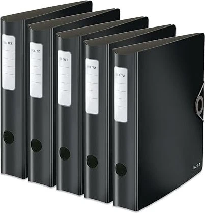 Leitz Qualitäts Ordner 2-Ring 180° Active Solid, 65mm, A4, schwarz