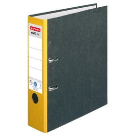 Herlitz maX.file nature Ordner 2-Ring, 80mm, A4, gelb