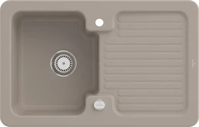 Villeroy & Boch Condor 45 Einbau Becken reversibel mit Ablauffernbedienung almond