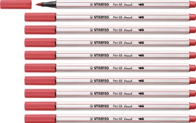 STABILO Pen 68 brush rostrot, 10er-Pack