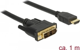 DeLOCK HDMI/DVI-D Adapterkabel, 1m