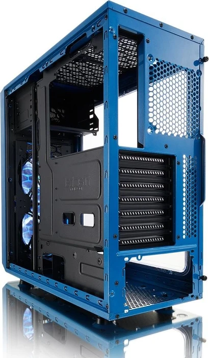 Fractal Design Focus G, blau, Acrylfenster