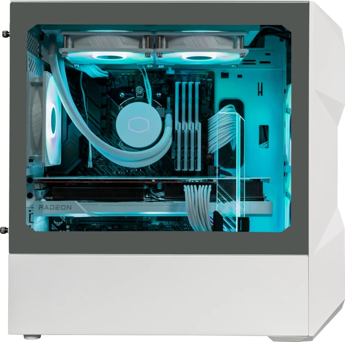Cooler Master MasterBox TD300 Mesh, weiß, Glasfenster