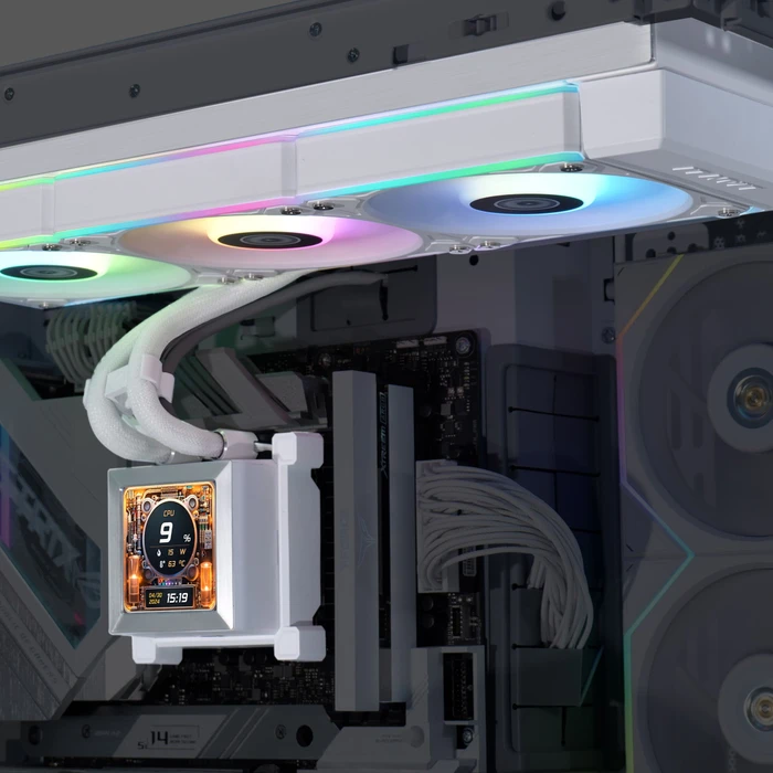 Lian Li HydroShift LCD 360RGB, weiß